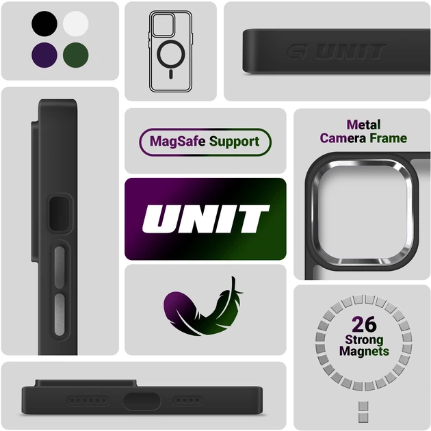 Чохол ArmorStandart Unit MagCase для Apple iPhone 17 Black (ARM86281)фото5