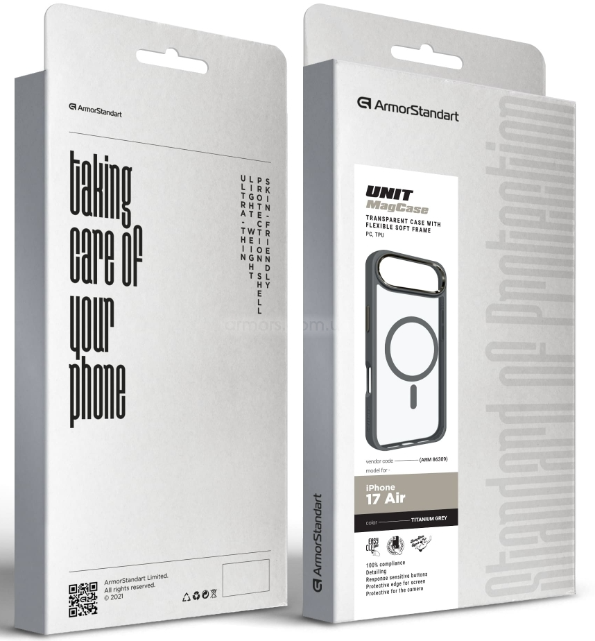 Чохол ArmorStandart Unit MagCase для Apple iPhone Air Titanium Grey (ARM86309)фото2