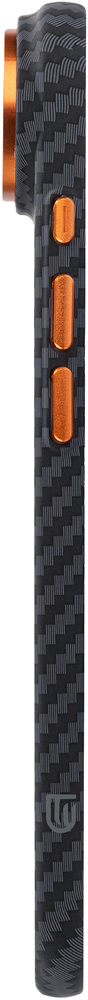 Чехол ArmorStandart LikeCarbon2 SE MagCase для Apple iPhone Air Black Orange (ARM89155) фото