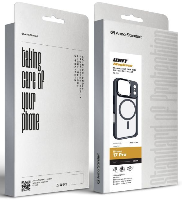 Чохол ArmorStandart Unit MagCase для Apple iPhone 17 Pro Black (ARM86289)фото6