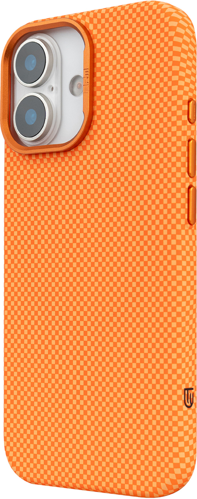 Чехол ArmorStandart LikeCarbon2 MagCase для Apple iPhone 17 Kevlar Orange (ARM88614) фото 2