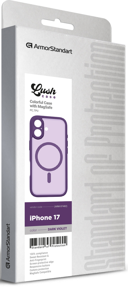 Чохол ArmorStandart Lush MagCase для Apple iPhone 17 Dark Violet (ARM87482)фото6