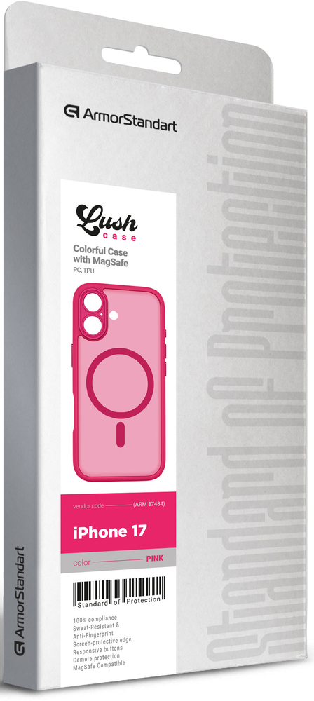 Чохол ArmorStandart Lush MagCase для Apple iPhone 17 Pink (ARM87484)фото6