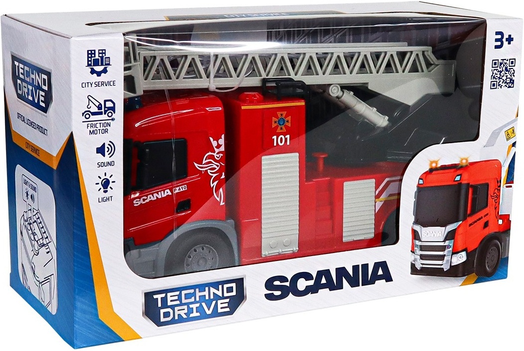 Автомодель серії Big Truck – Пожежна машин Scania (світло, звук, функ. води) (6407KS)фото11