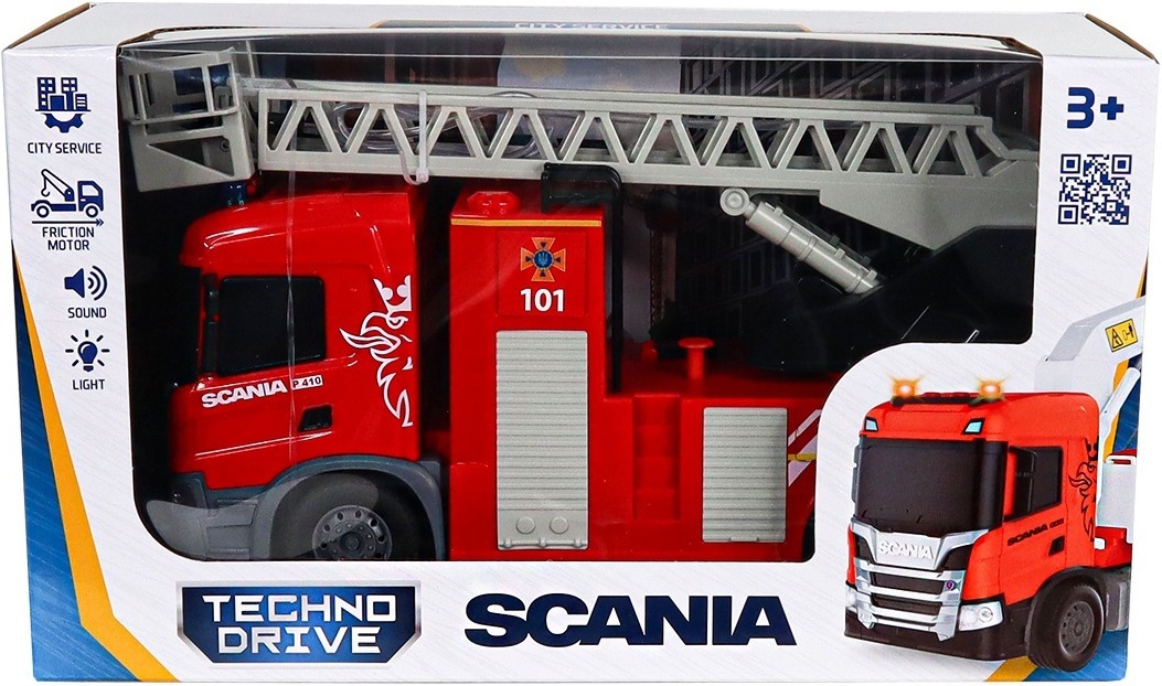 Автомодель серії Big Truck – Пожежна машин Scania (світло, звук, функ. води) (6407KS)фото12