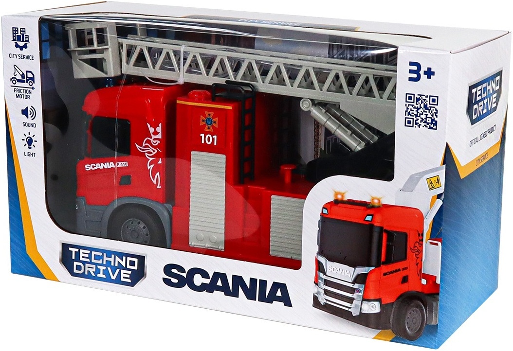 Автомодель серії Big Truck – Пожежна машин Scania (світло, звук, функ. води) (6407KS)фото13
