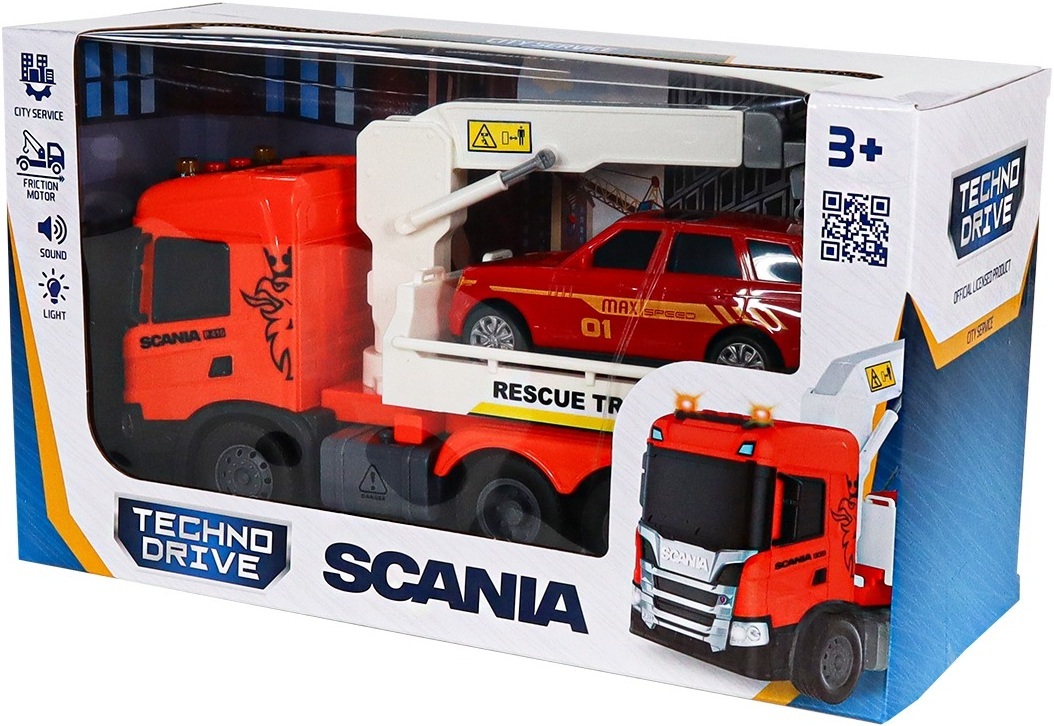 Набор игровой серии Big Truck – Эвакуатор Scania с машиной (свет, звук) (6408KS) фото13