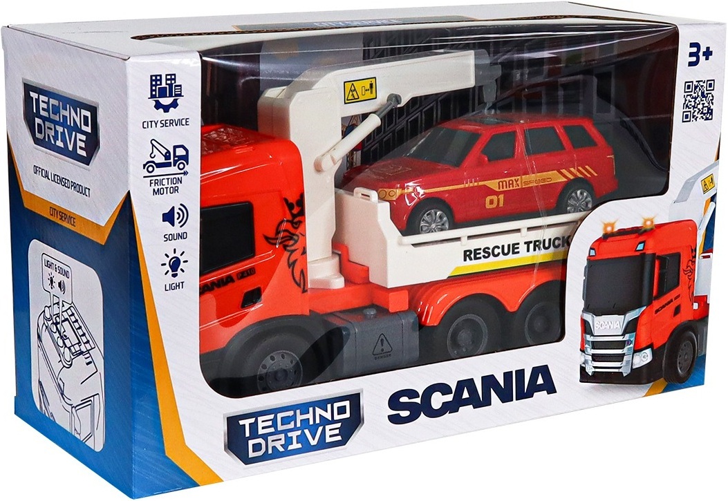 Набор игровой серии Big Truck – Эвакуатор Scania с машиной (свет, звук) (6408KS) фото11