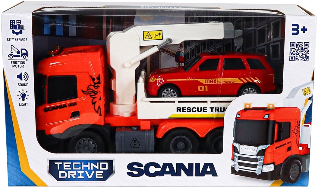 Набор игровой серии Big Truck – Эвакуатор Scania с машиной (свет, звук) (6408KS) фото12