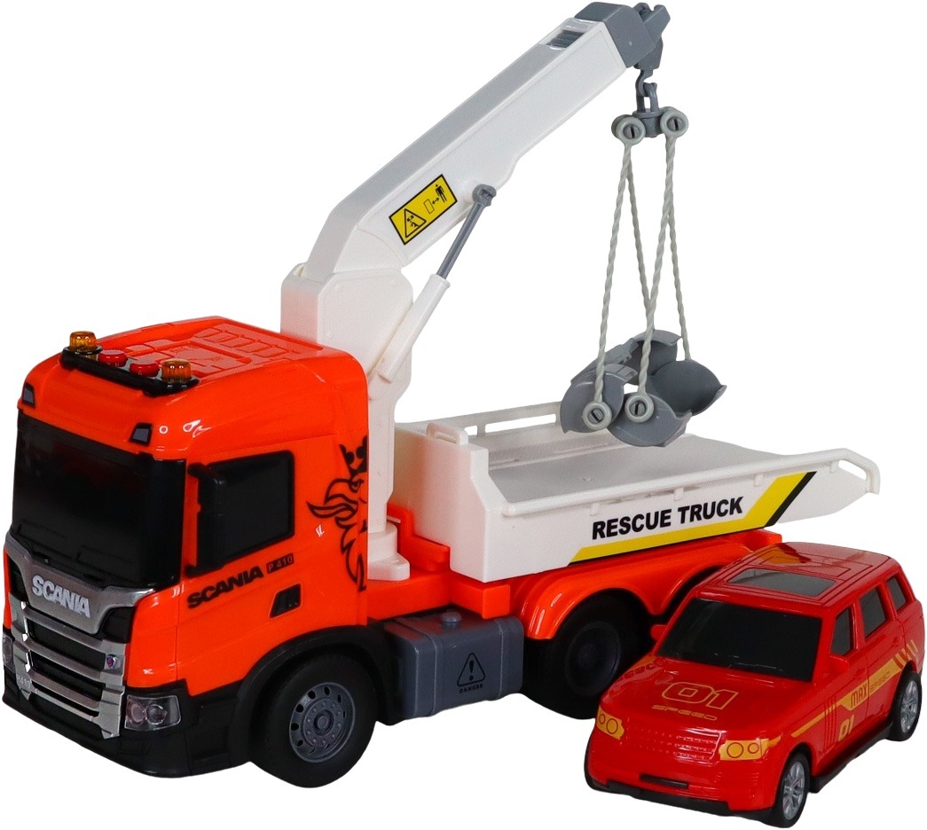 Набор игровой серии Big Truck – Эвакуатор Scania с машиной (свет, звук) (6408KS) фото7