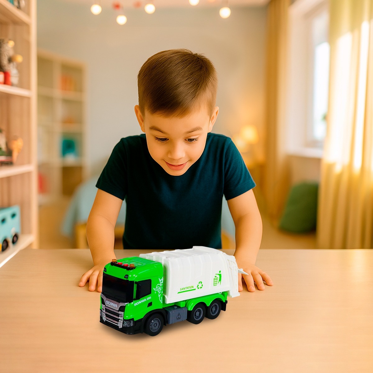 Автомодель серії Big Truck – Сміттєвоз Scania (світло, звук) (6410KS)фото9