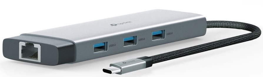 Хаб USB TP-LINK UH9120C USB-C > 3xUSB3.0/1xUSB-C/xHDMI/1xRJ45/1xSD/1xmicroSD/1xPD 100Whфото