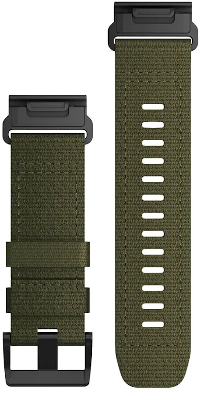 Ремешок Garmin Tactix 7, 26mm QuickFit, Ranger Green Nylon Band (010-13010-10) фото 