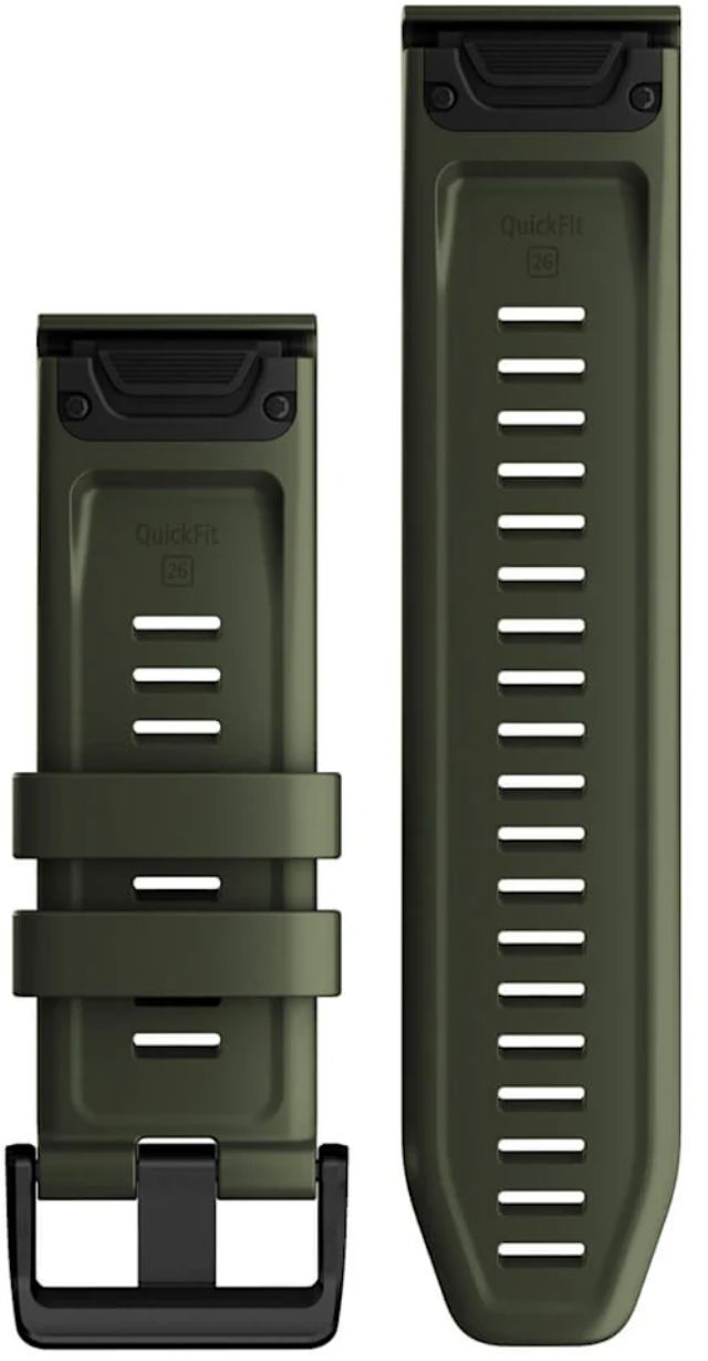 Ремешок Garmin Fenix 7X 26mm QuickFit Moss Silicone Band (010-13117-03) фото 