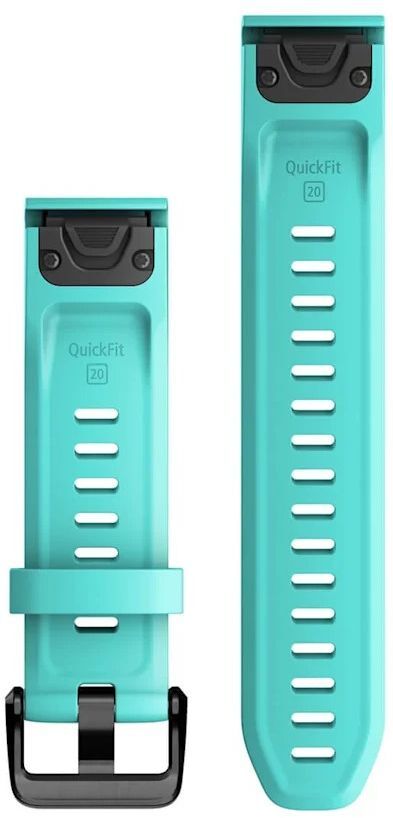 Ремешок Garmin Fenix 7S, 20mm QuickFit Aqua Silicone Band (010-13102-05) фото 