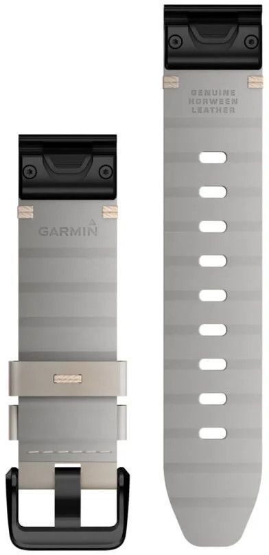 Ремешок Garmin Fenix 7S, 20mm QuickFit Limestone Leather Band (010-13102-06) фото 2