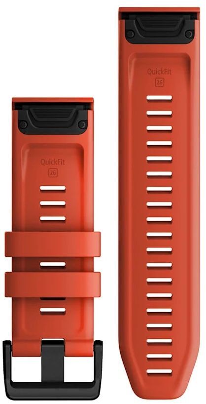 Ремешок Garmin Fenix 7X 26mm QuickFit Flame Red Silicone Band (010-13117-04) фото 
