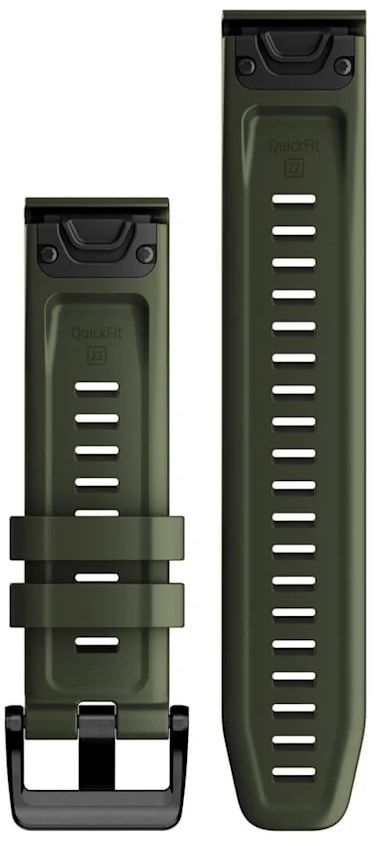 Ремешок Garmin Fenix 7, 22mm QuickFit Moss Silicone Band Band (010-13111-03) фото