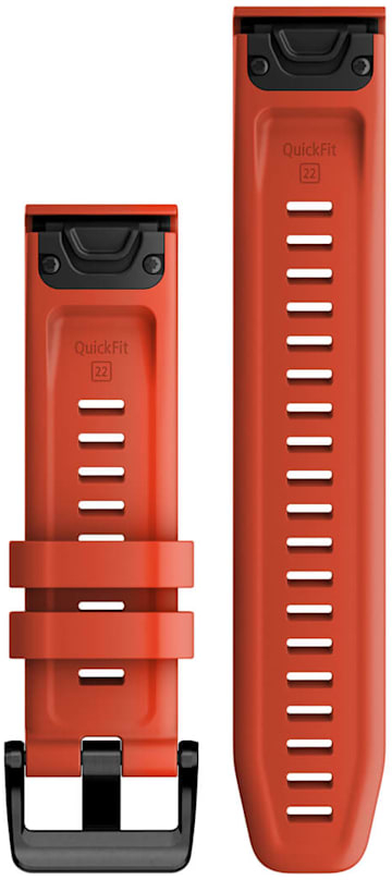 Ремешок Garmin Fenix 7, 22mm QuickFit Flame Red Silicone Band Band (010-13111-04) фото 