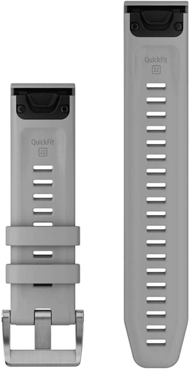 Ремешок Garmin Descent, 22mm, 3-pc, Silicone Dive Band, Powder Gray Band (010-13113-03) фото 2