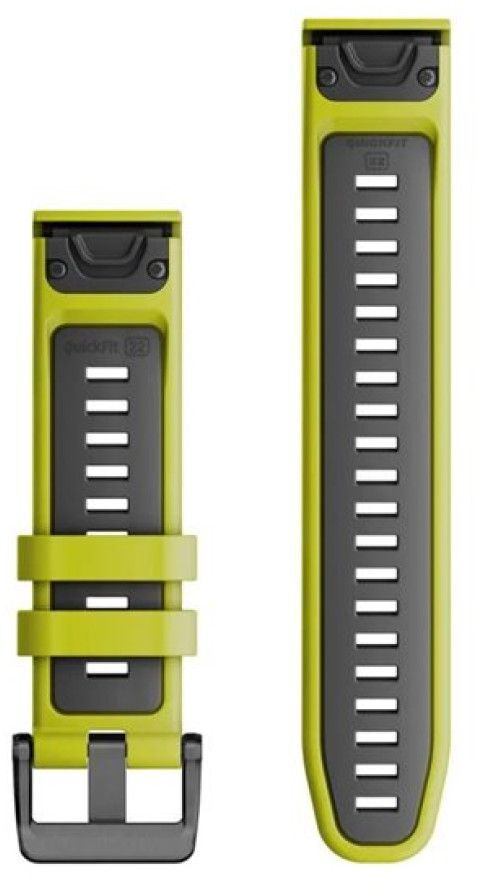 Ремешок Garmin EpixPRO (g2),22mm QuickFit Lime/Grpht Silicon Bnd(010-13280-03) фото2