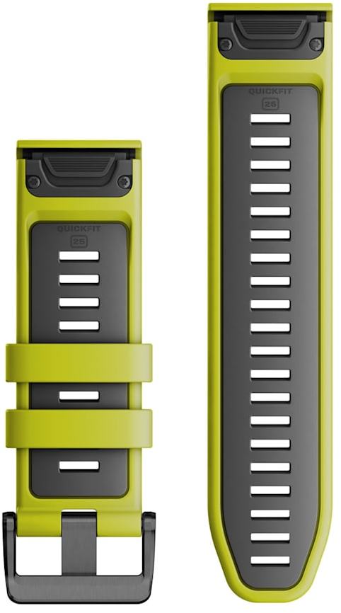 Ремешок Garmin EpixPRO (g2),26mm QuickFit Lime/Grpht Silicon Bnd (010-13281-03) фото 2