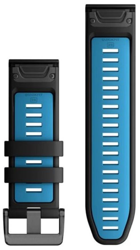 Ремешок Garmin EpixPRO (g2),26mm QuickFit Blk/Blue Silicon Bnd (010-13281-05) фото