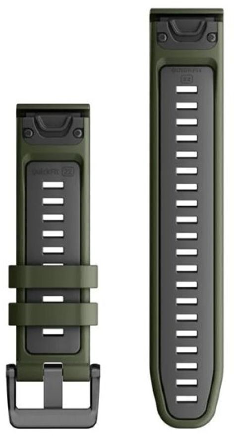 Ремешок Garmin EpixPRO (g2), 22mmQuickFit Moss/Grapht Silicn Bnd (010-13280-07) фото2