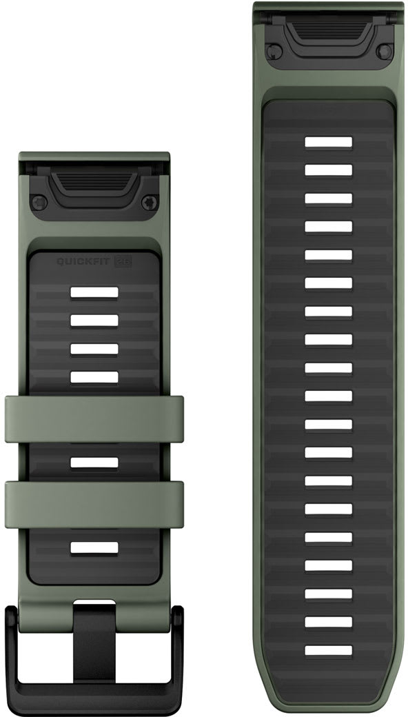 Ремешок Garmin Fenix 8, 26mm, QF Willow/Graphite Silicone Bnd (010-13393-04) фото 2