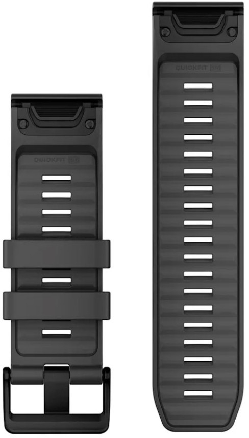 Ремешок Garmin Fenix 8, 26mm, QF Graphite Silicone Band (010-13393-07) фото