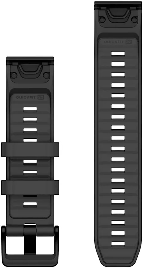 Ремешок Garmin Fenix 8, 22mm, QF Graphite Silicone Band (010-13392-07) фото 2