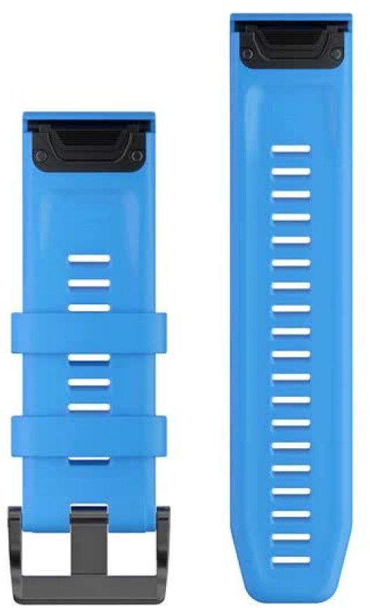 Ремешок Garmin Fenix 5X Plus 26mm QuickFit Cyan Blue Silicone Band (010-12741-02) фото2
