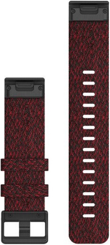 Ремешок Garmin Fenix 6 22mm QuickFit Heathered Red Nylon Band (010-12863-06) фото 2