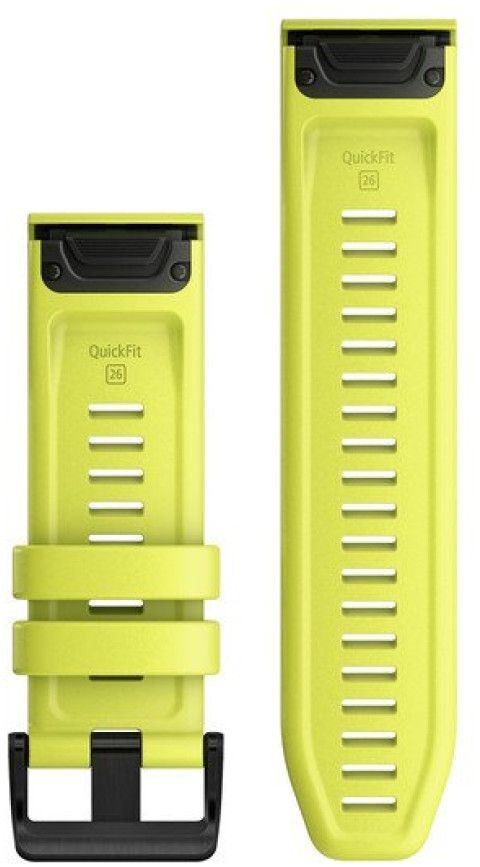 Ремешок Garmin Fenix 6X 26mm QuickFit Amp Yellow Silicone Band (010-12864-04) фото2