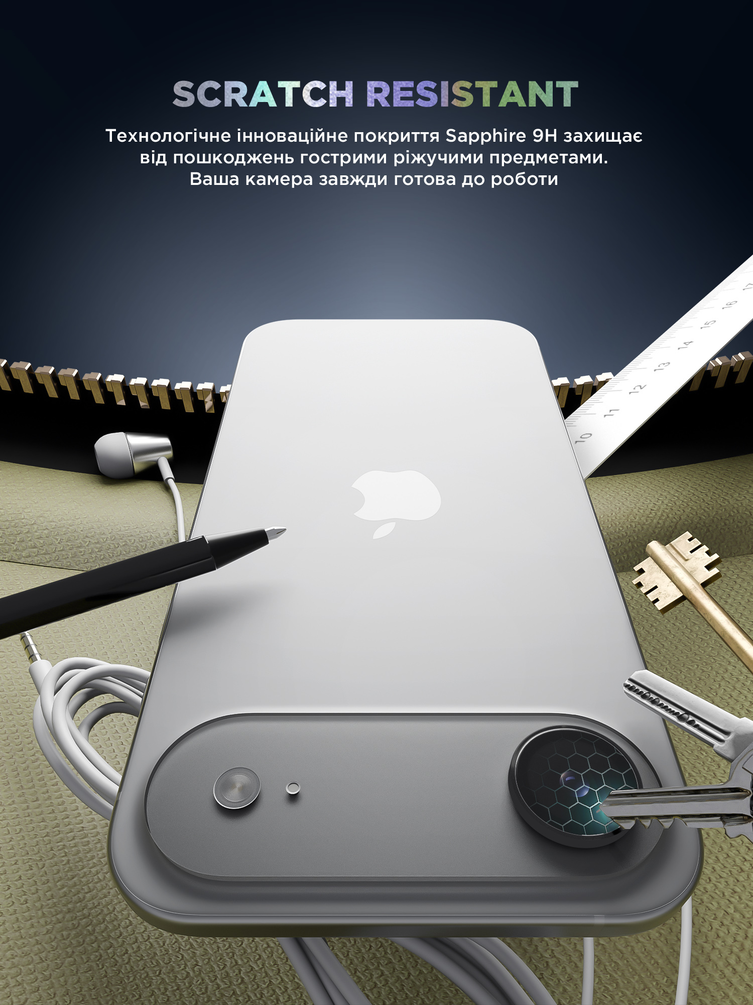 Защитное стекло для камеры ArmorStandart Supreme BI для Apple iPhone Air Black (ARM86448) фото 5