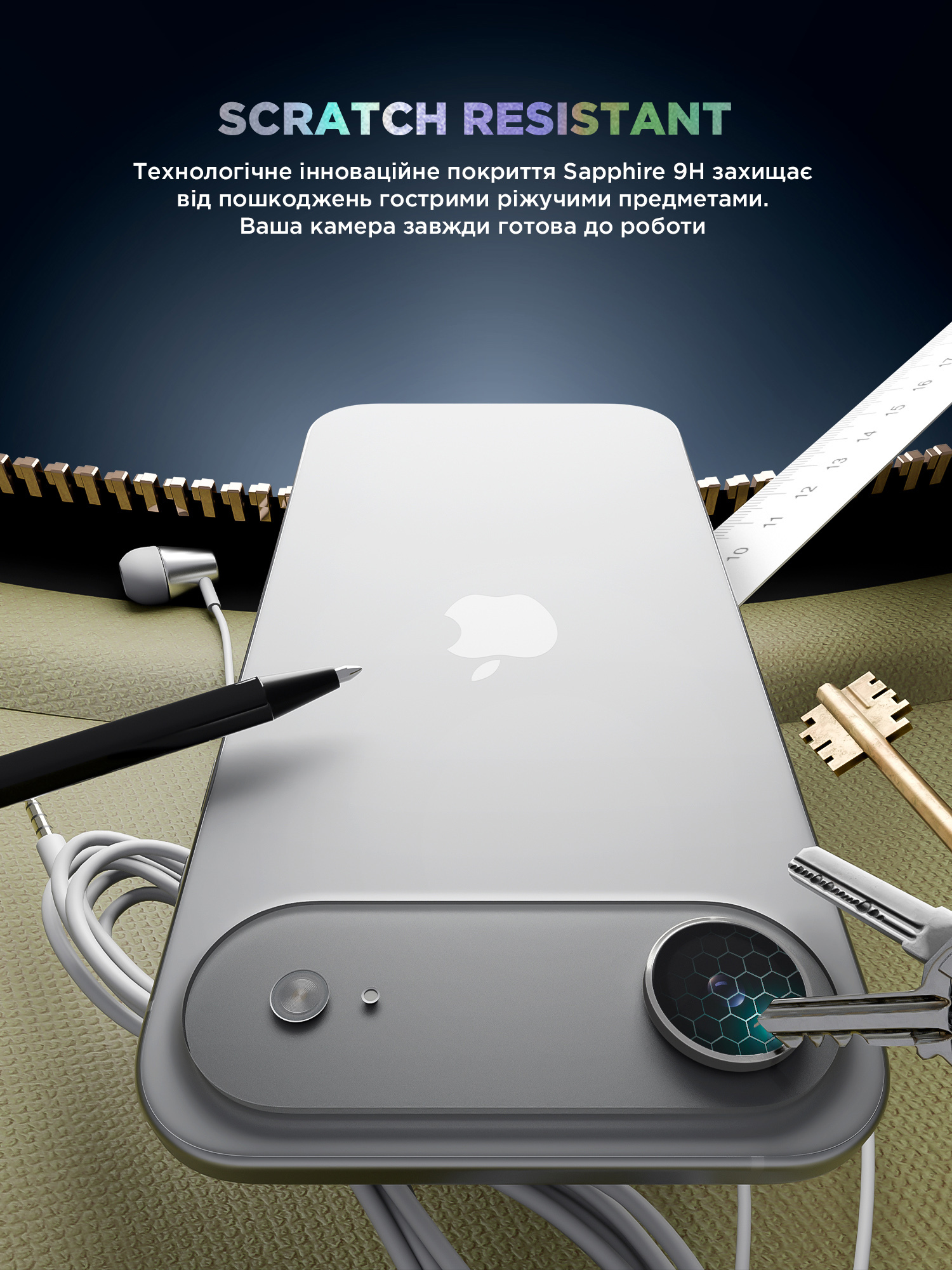 Защитное стекло для камеры ArmorStandart Supreme BI для Apple iPhone Air Silver (ARM86449) фото 5