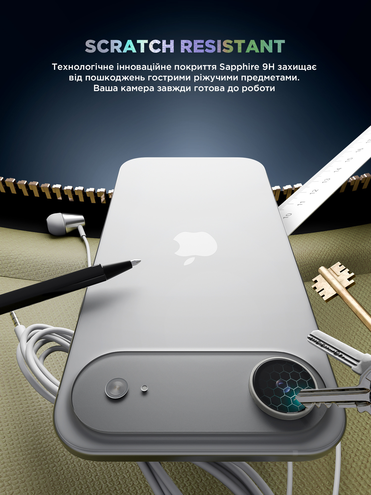 Защитное стекло для камеры ArmorStandart Supreme BI для Apple iPhone Air Clear (ARM86452) фото 5