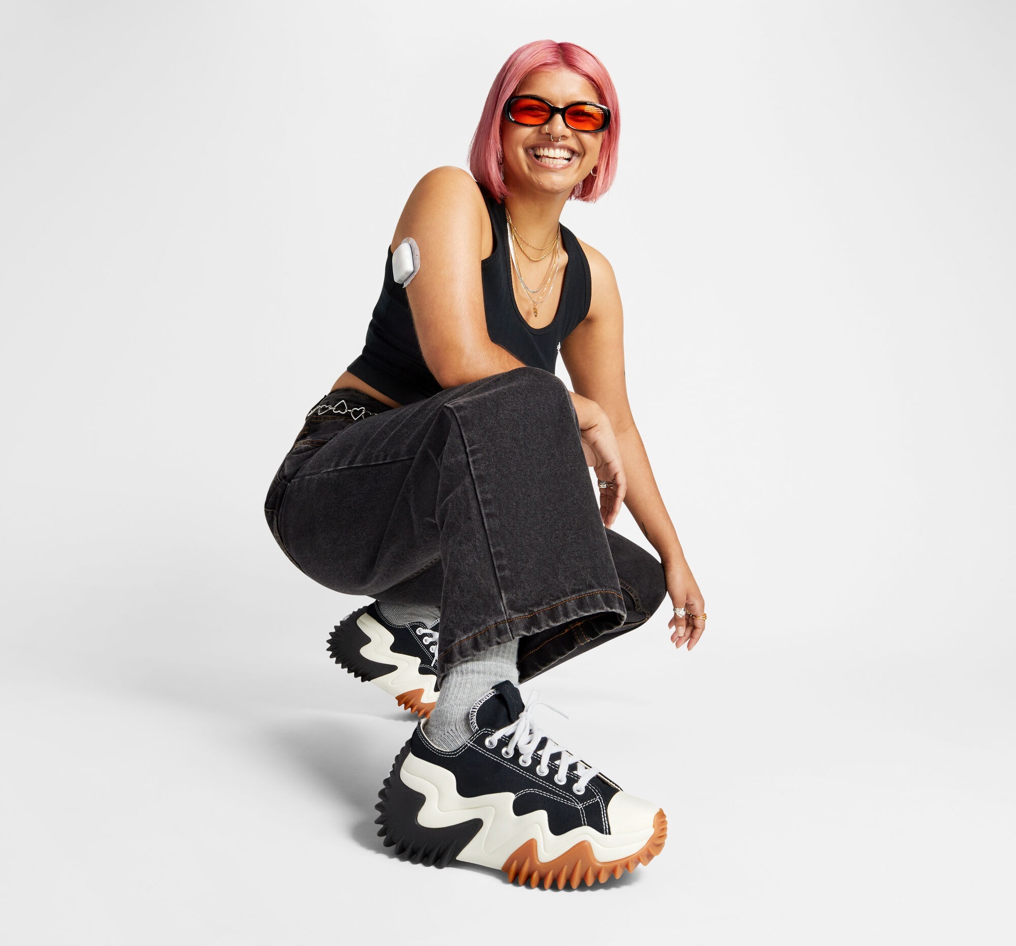 Кеды женские Converse Run Star Motion Ox 172895C 40 (7 US) черные фото 9