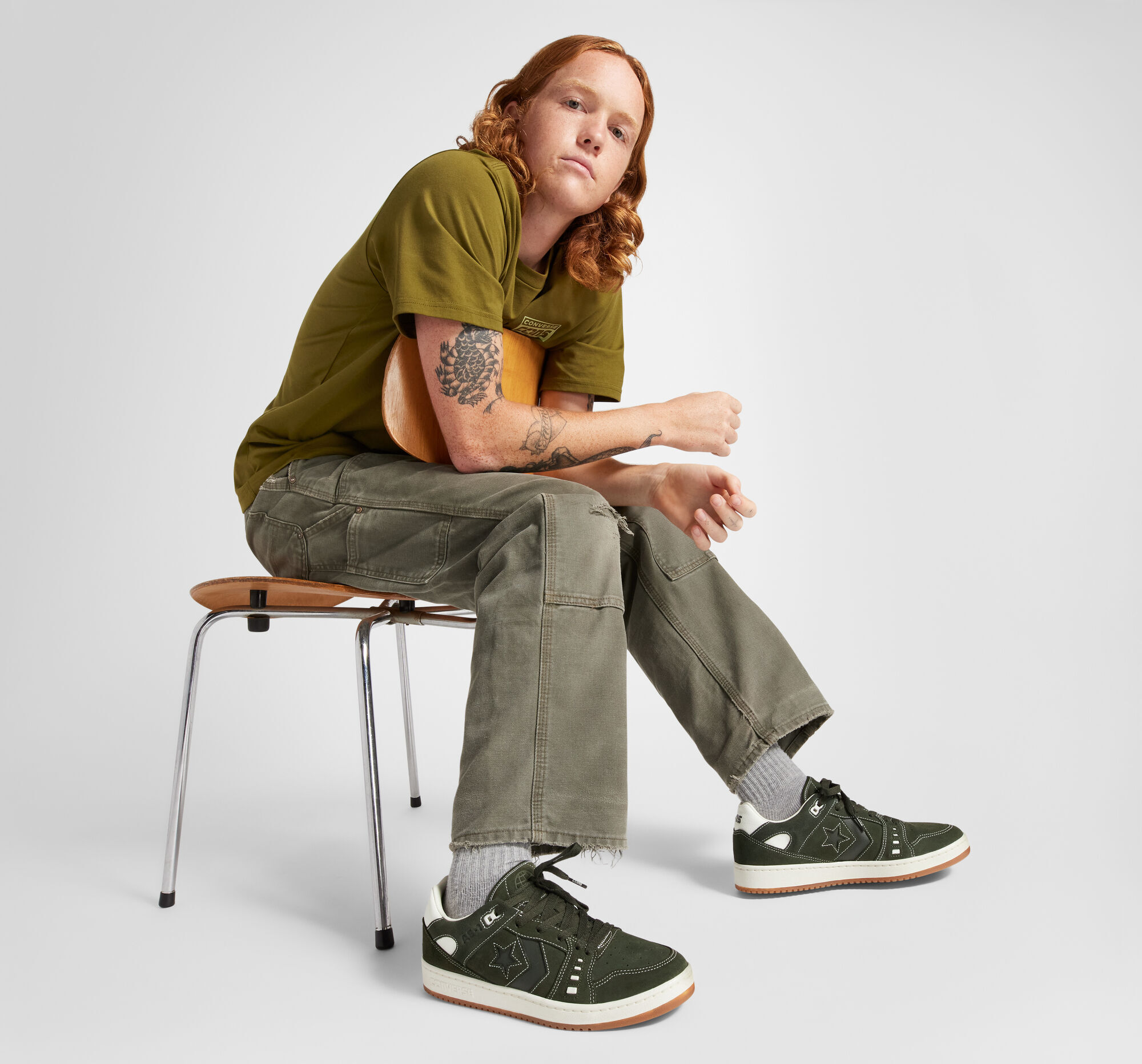 Кеды Converse As-1 Pro Ox A06659C 38 (5.5 US) зеленые фото 11