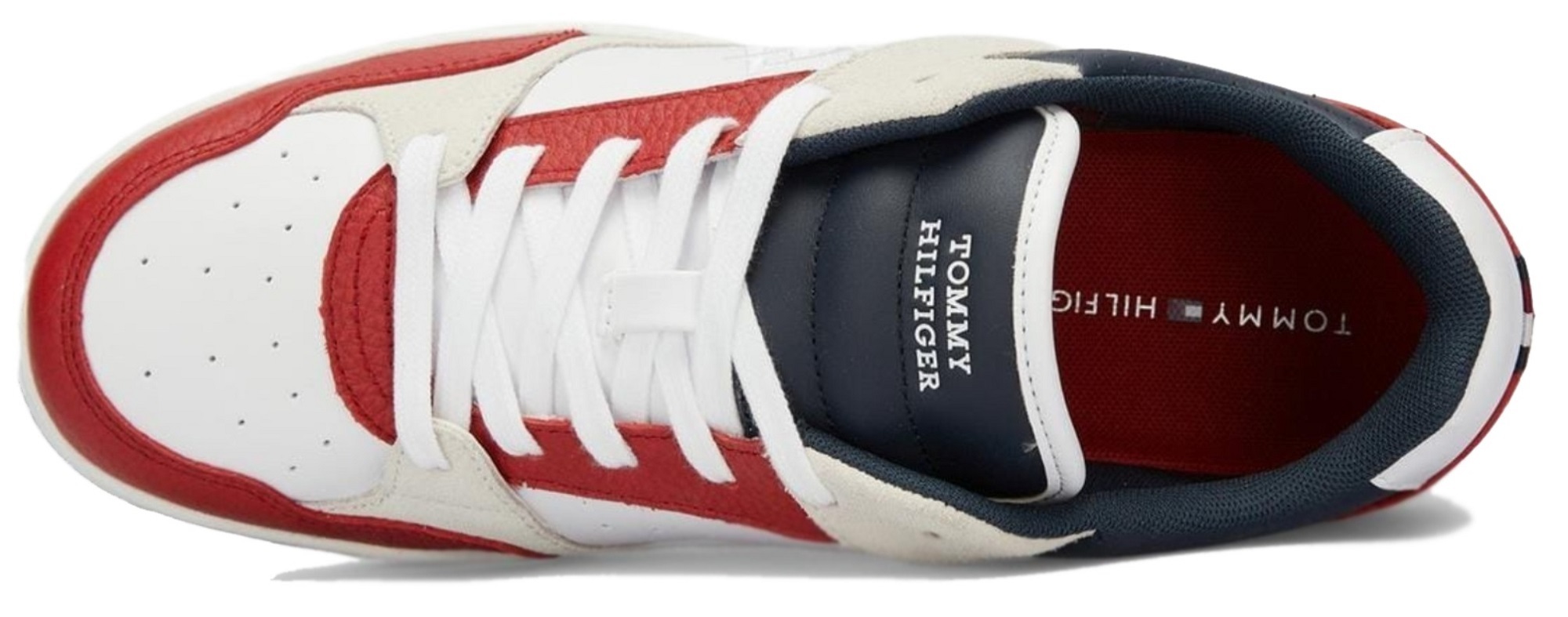 Кроссовки мужские Tommy Hilfiger Th Basket Street Block FM0FM05117-XNN 44 красные фото 3