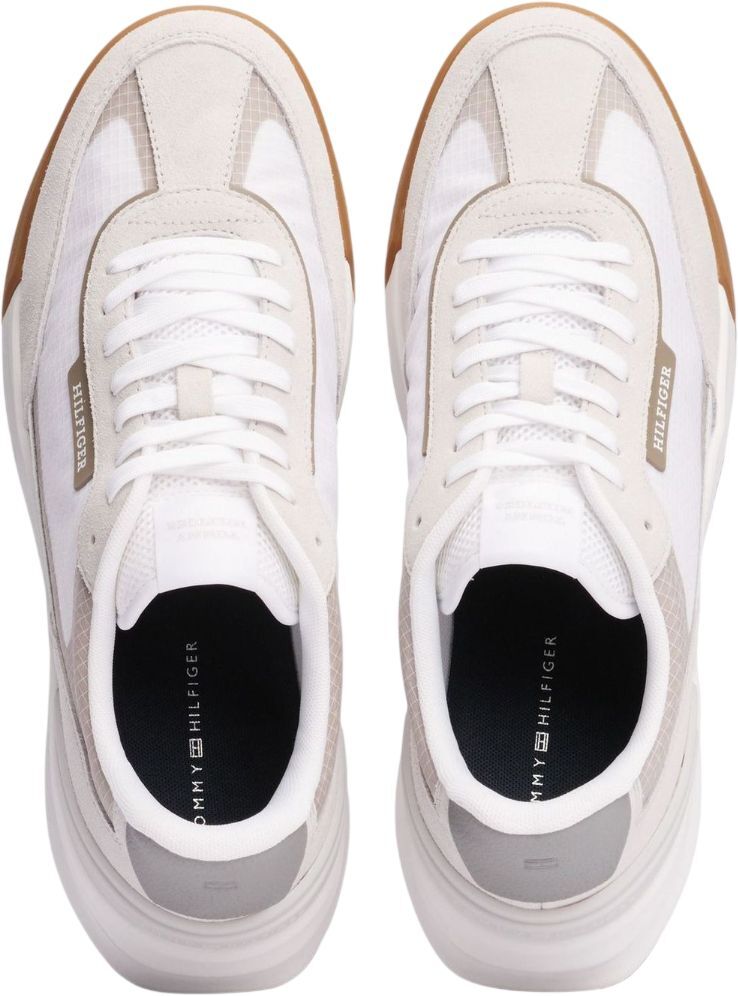 Кроссовки мужские Tommy Hilfiger Retro Runner Seasonal FM0FM05328-YBS 40 белые фото 7