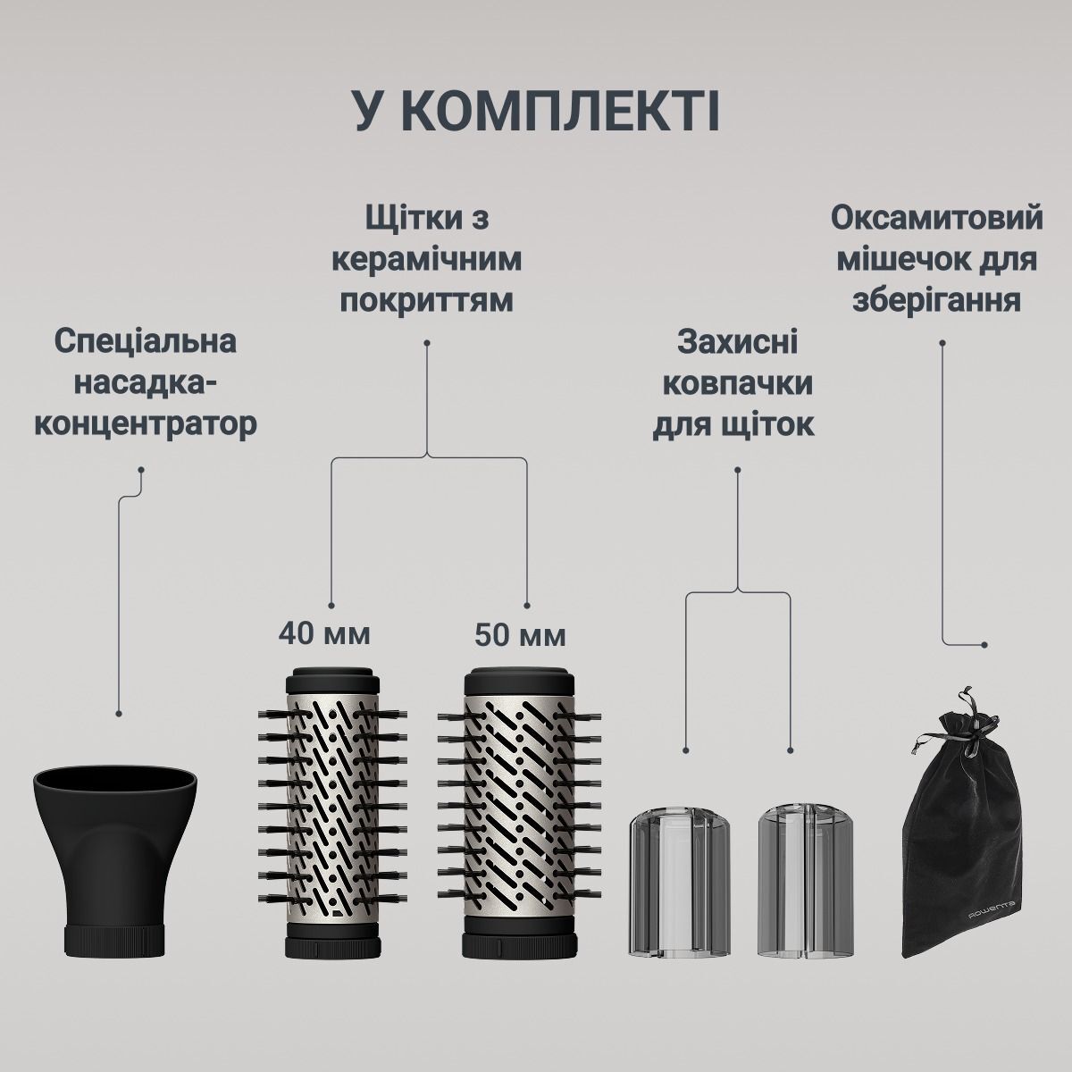 Фен-щітка Rowenta UB9530F0фото