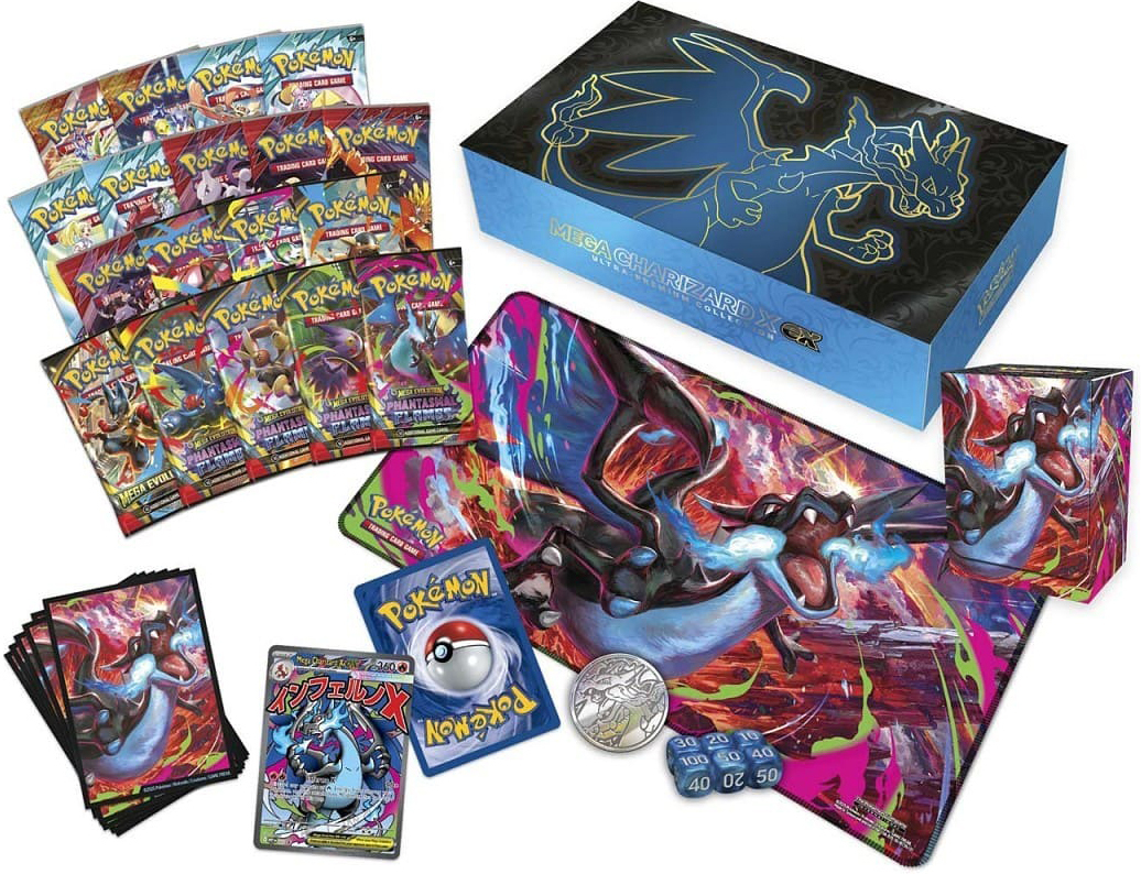Коллекционная карточная игра Pokemon: Mega Charizard X ex Ultra Premium Collection фото 4