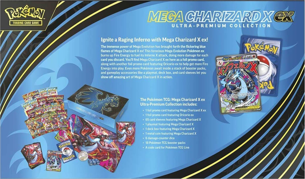 Коллекционная карточная игра Pokemon: Mega Charizard X ex Ultra Premium Collection фото 3