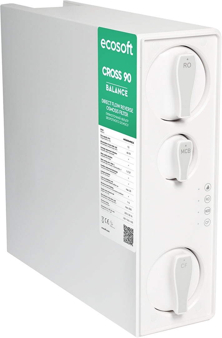 Фільтр зворотного осмосу Ecosoft Cross90 Balance (MO3600MPECO)фото2