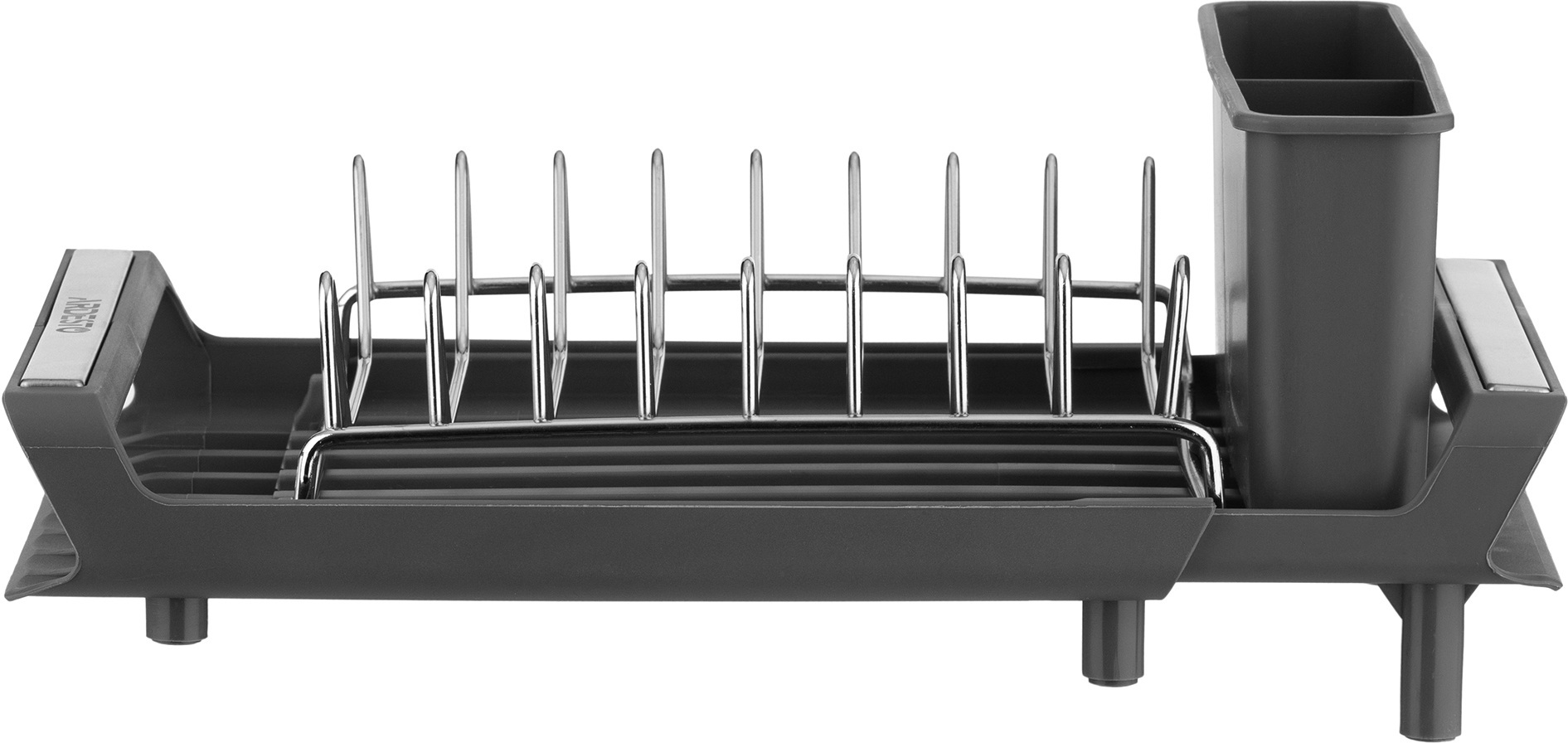 Сушарка для посуду з підставкою ARDESTO Minimalism 46.5x19.5x9.5см, сірий (ARHK4103GS)фото