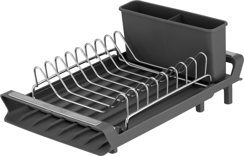 Сушарка для посуду з підставкою ARDESTO Minimalism 46.5x19.5x9.5см, сірий (ARHK4103GS)фото