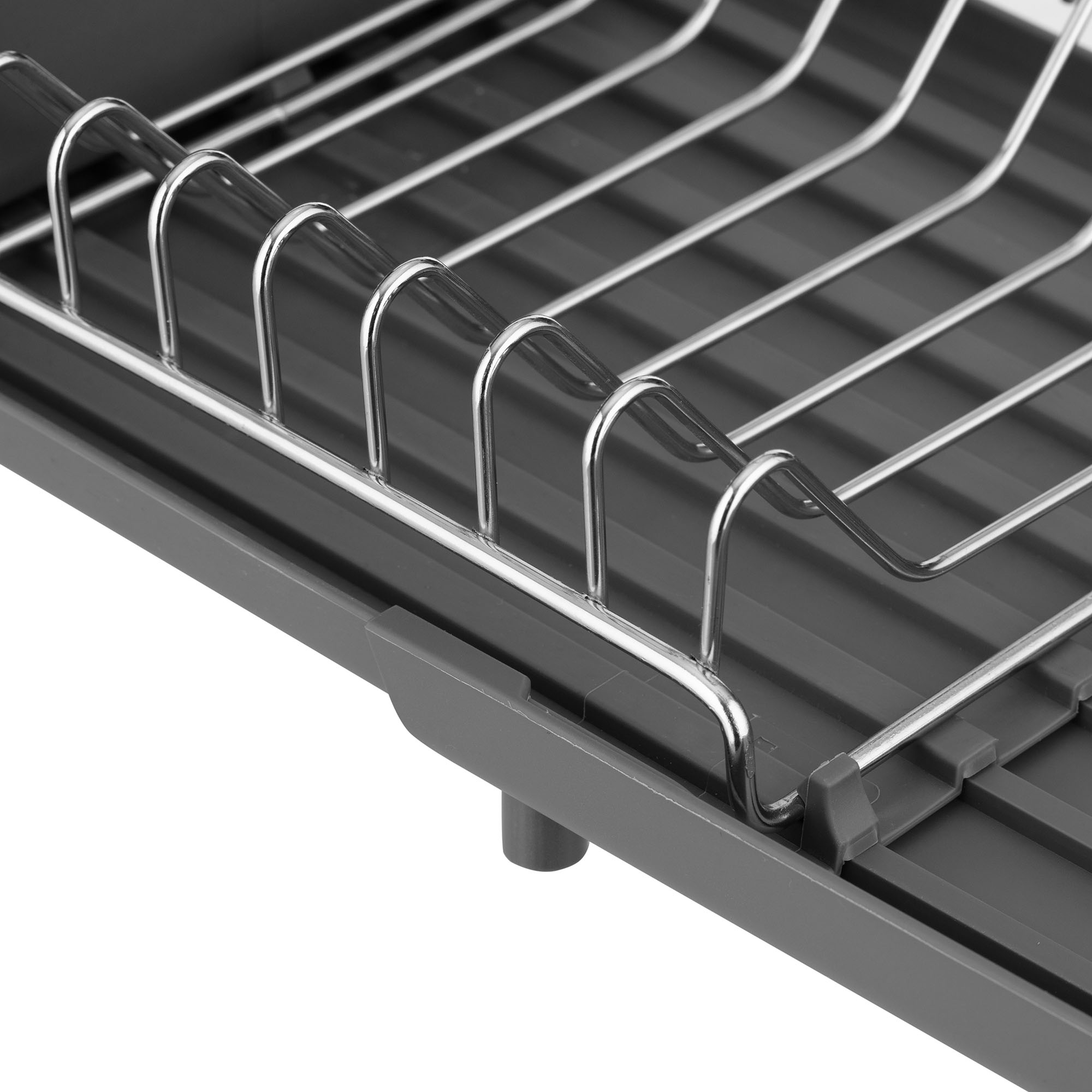 Сушарка для посуду з підставкою ARDESTO Minimalism 46.5x19.5x9.5см, сірий (ARHK4103GS)фото