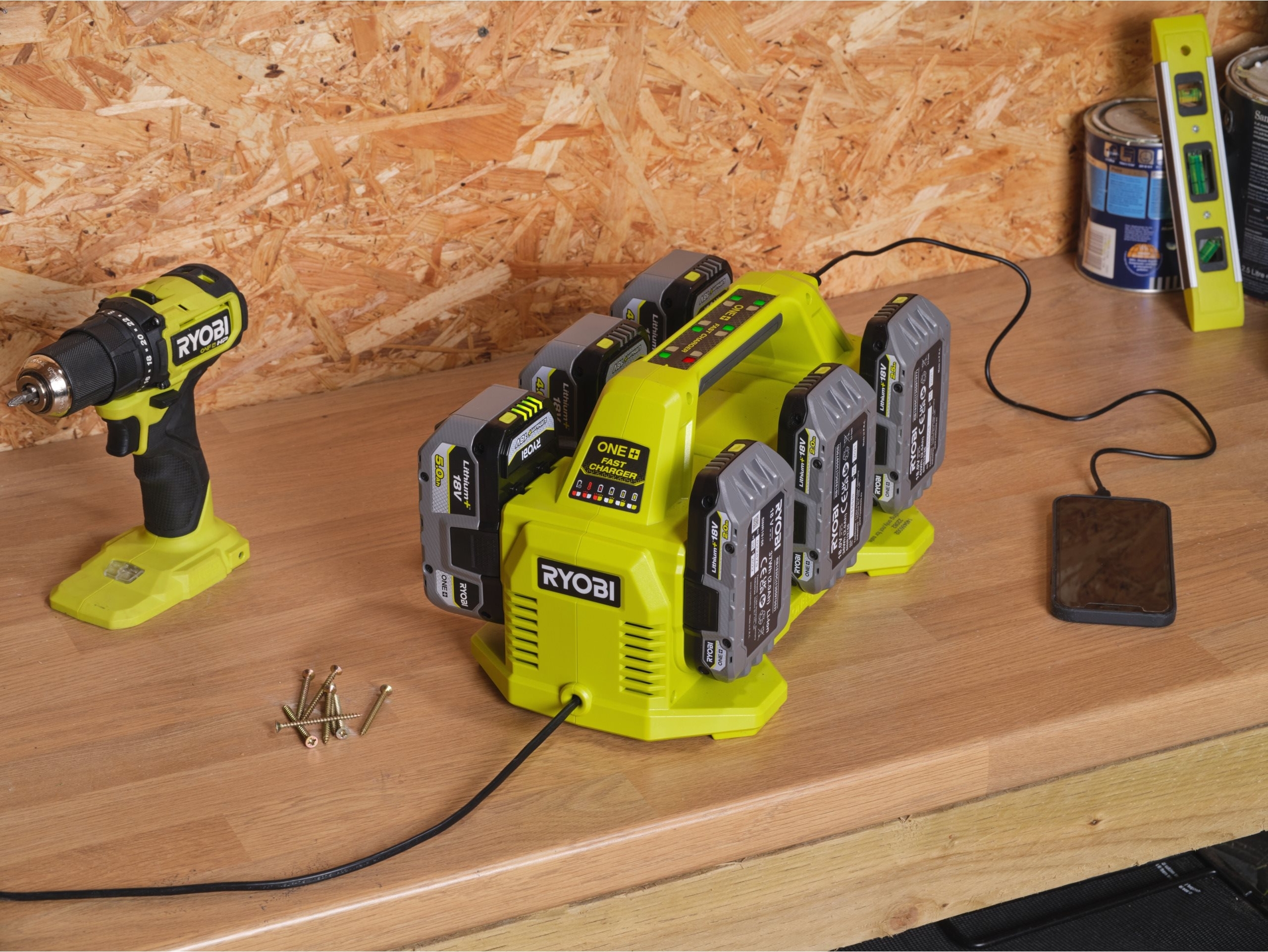 Зарядное устройство Ryobi ONE+ RC18640 18В (5133005805) фото 