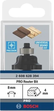 Фреза профільна Bosch Professional Std S8 R4 B8 L12.4 (2.608.628.394) фото3
